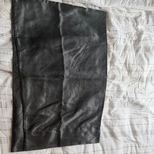 2 Dark Grey Satin standard pillow cases